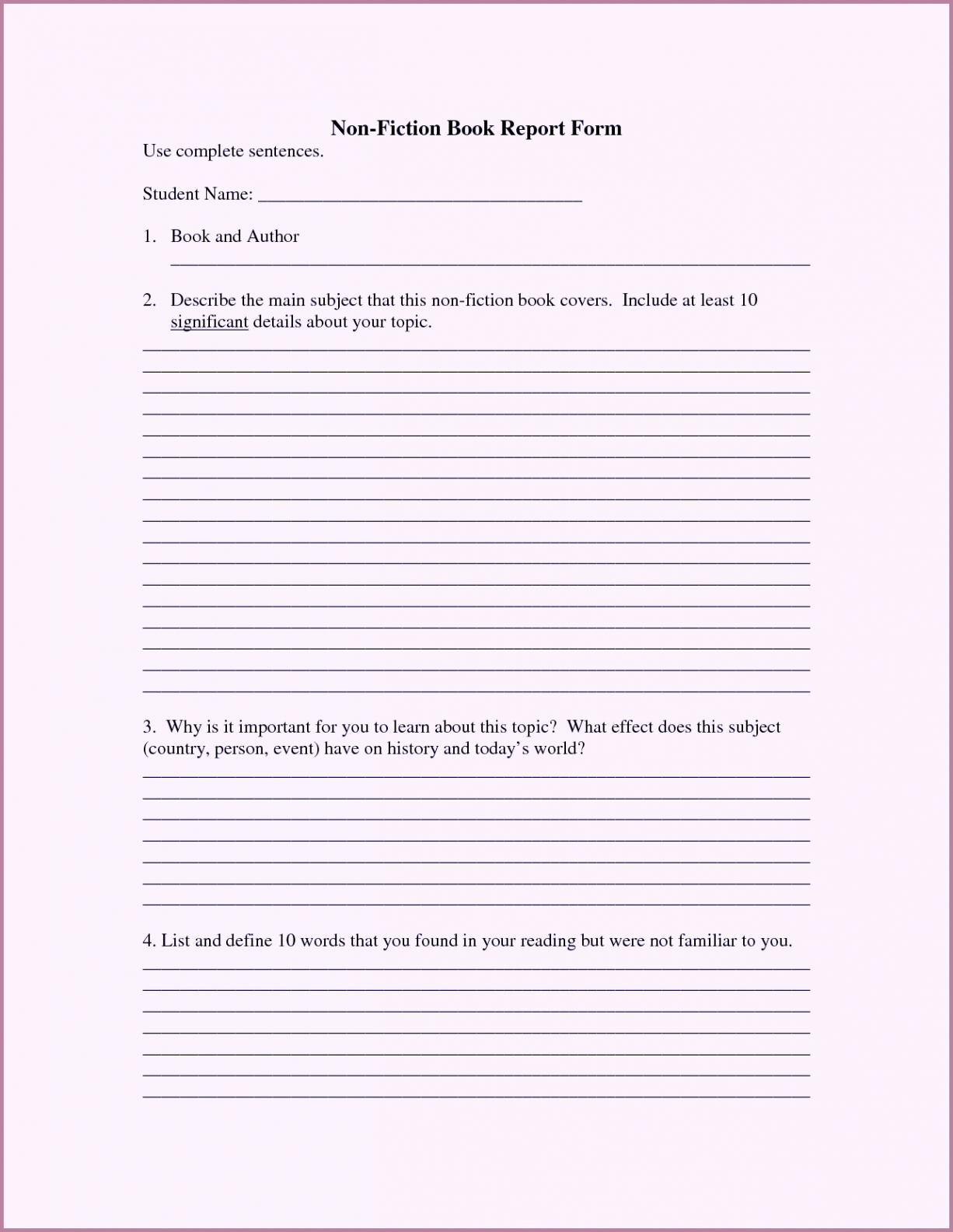 Book Report Grade 5 – Term Paper Example January 2020 Regarding Book Report Template Middle School