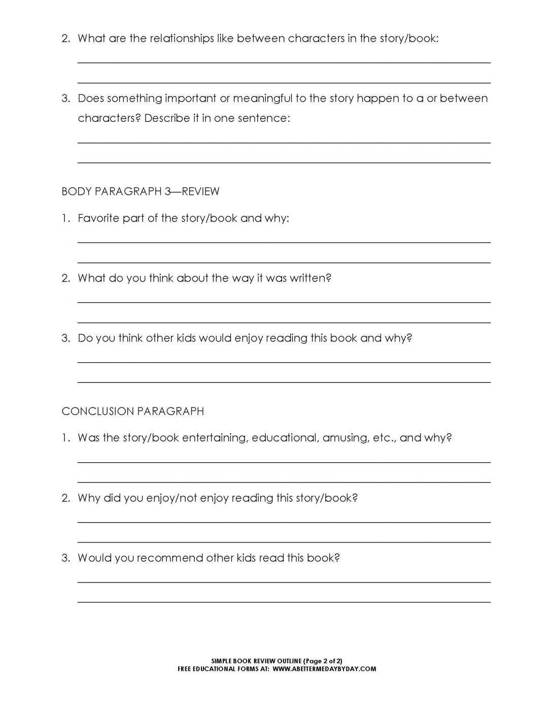 Book Report Template 10 6Th Grade Format Billy Star With College Book Report Template