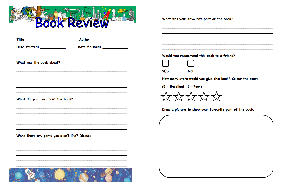 Book Report Template Write And Format A Form For 6Th Graders For Book Report Template Grade 1