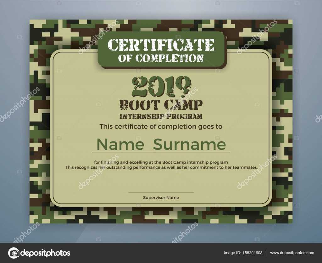 Boot Camp Certificate Template | Boot Camp Internship Throughout Boot Camp Certificate Template