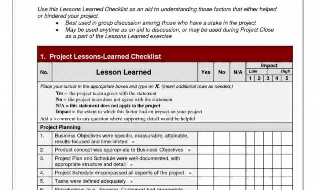 Briliant Lessons Learned Checklist Prince2-Lessons-Learned regarding Prince2 Lessons Learned Report Template