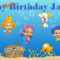 Bubble Guppies -Custom- Personalized Vinyl And 50 Similar Items within Bubble Guppies Birthday Banner Template