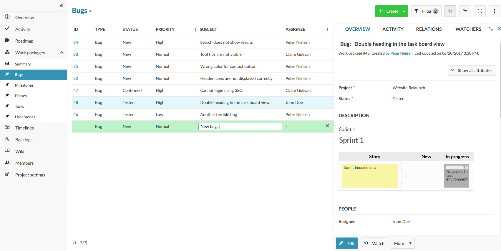 Bug Tracking Software Open Source. Openproject For Bug Report Template Xls