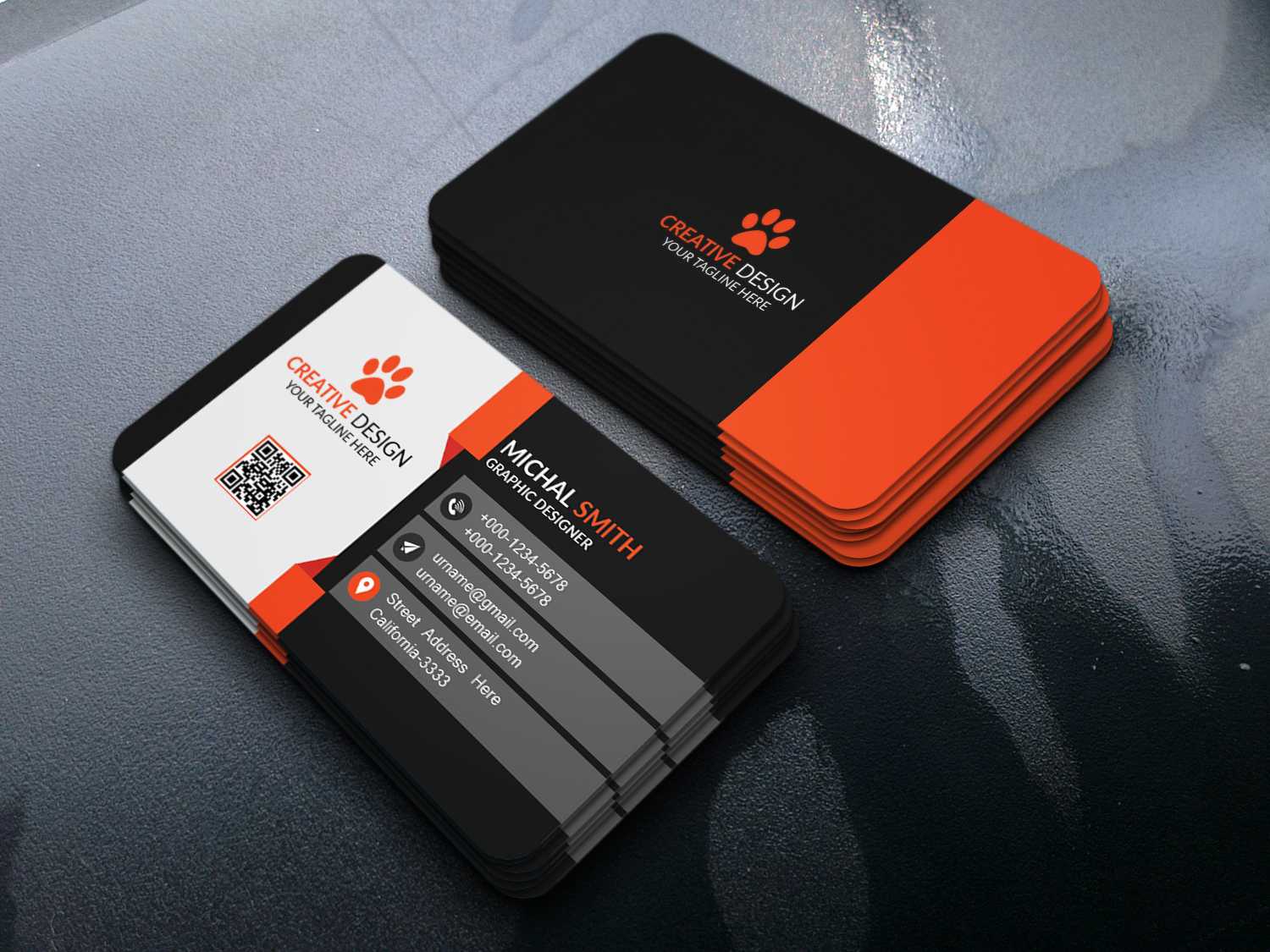 Business Card Design (Free Psd) On Behance Throughout Photoshop Cs6 Business Card Template