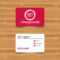Business Card Template With Texture. Book Sign Icon. Open Book.. Throughout Open Office Index Card Template