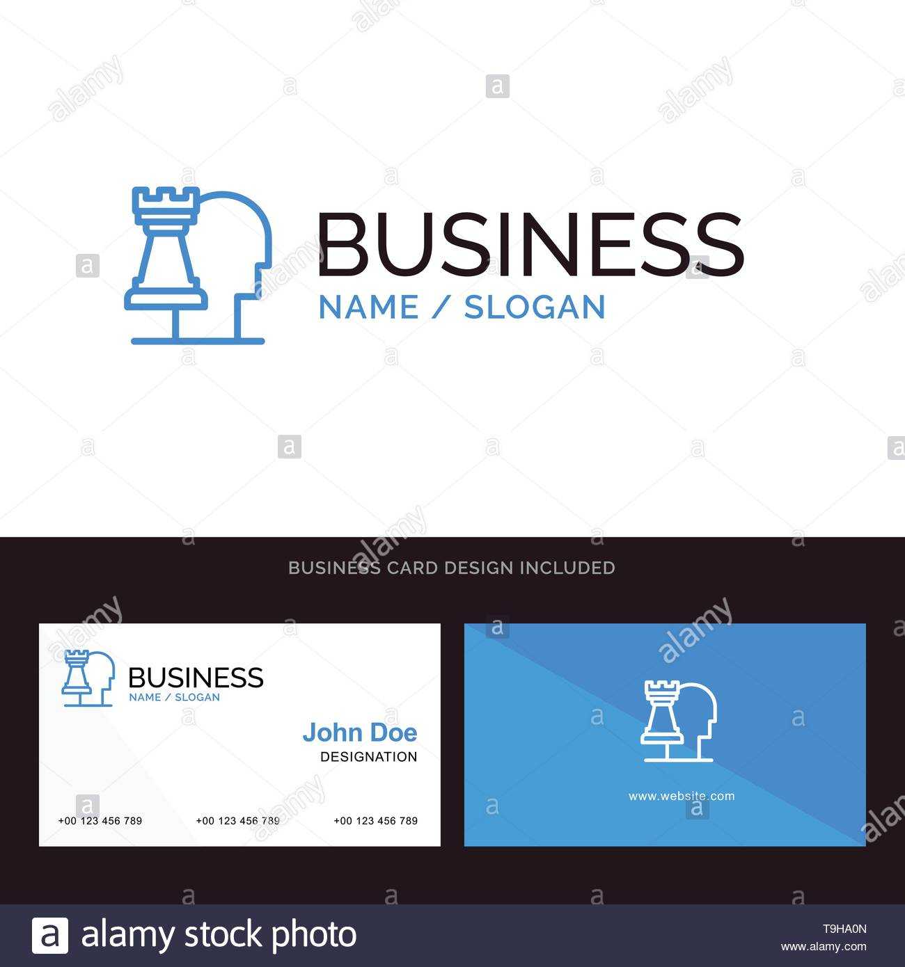 Business, Decisions, Modern, Strategic Blue Business Logo For Decision Card Template