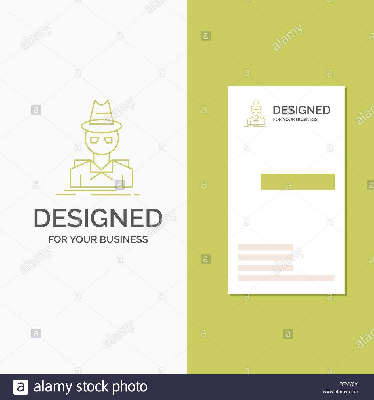 Business Logo For Detective, Hacker, Incognito, Spy, Thief Regarding Spy Id Card Template
