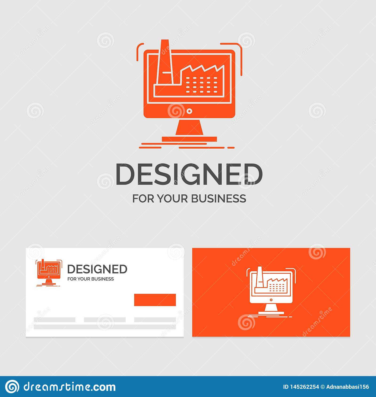 Business Logo Template For Digital, Factory, Manufacturing Pertaining To Product Line Card Template Word