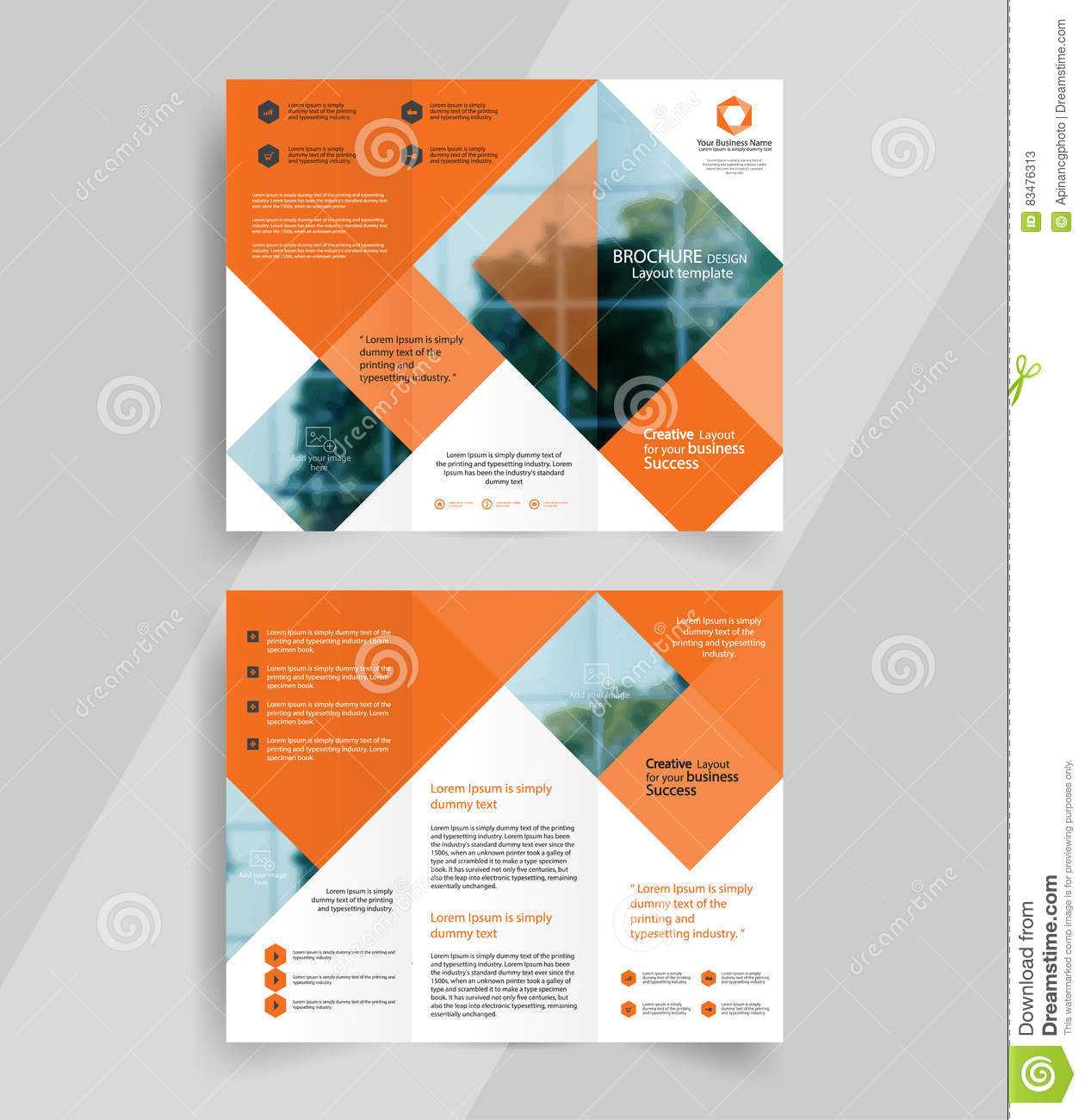 Business Tri Fold Brochure Layout Design Emplate Stock In Cleaning Brochure Templates Free