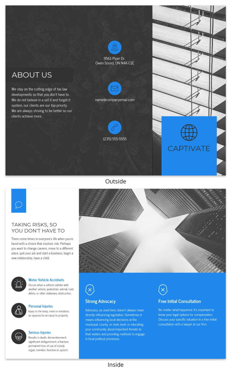 Business Tri Fold Brochure Regarding Technical Brochure Template