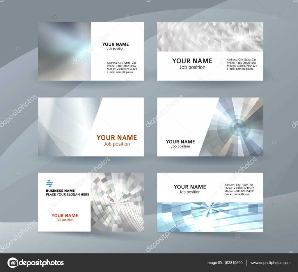 Businness Card Template Horizontal Banner Background Metal In One Sided Brochure Template