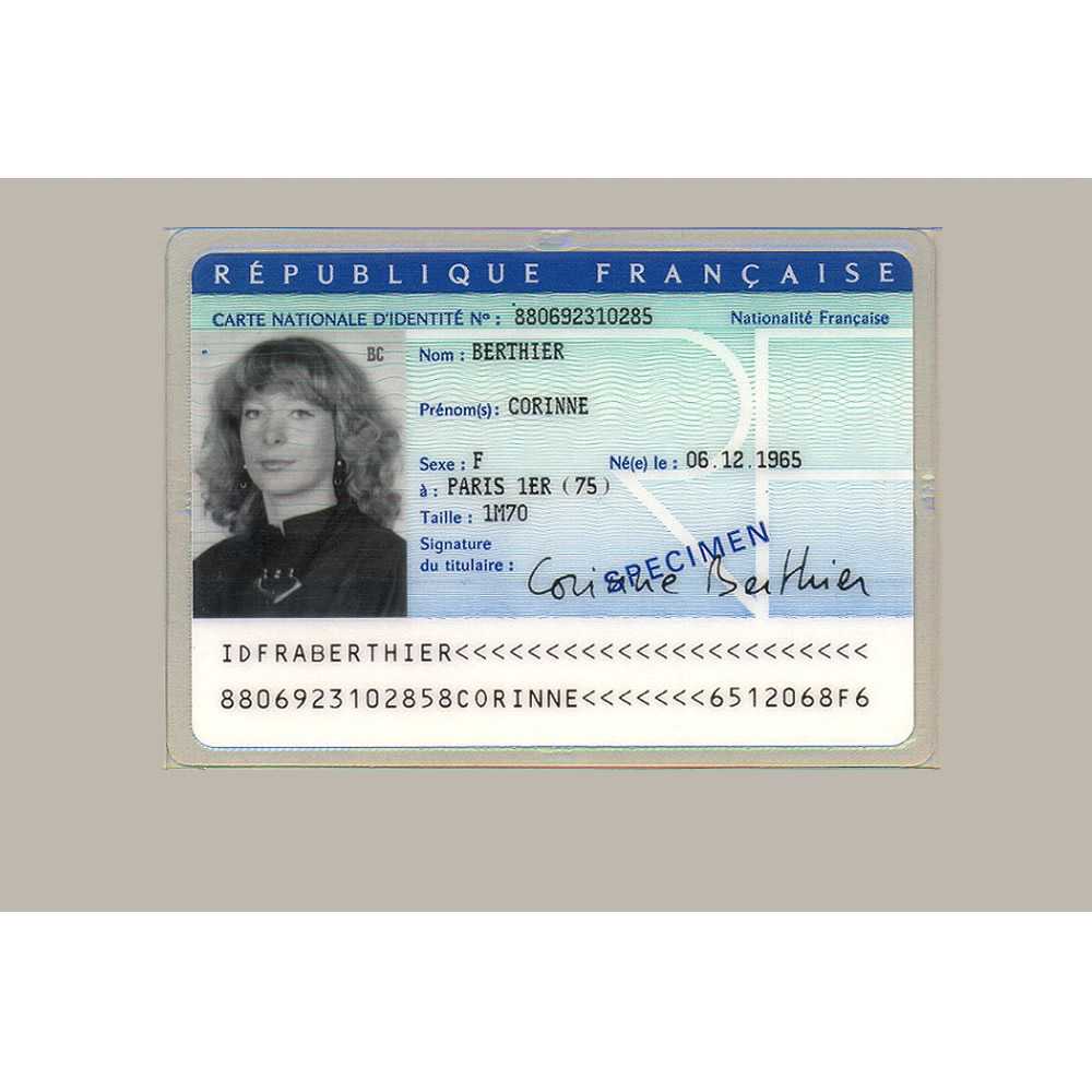 Buy French Original Id Card Online, Fake National Id Card Of Inside French Id Card Template