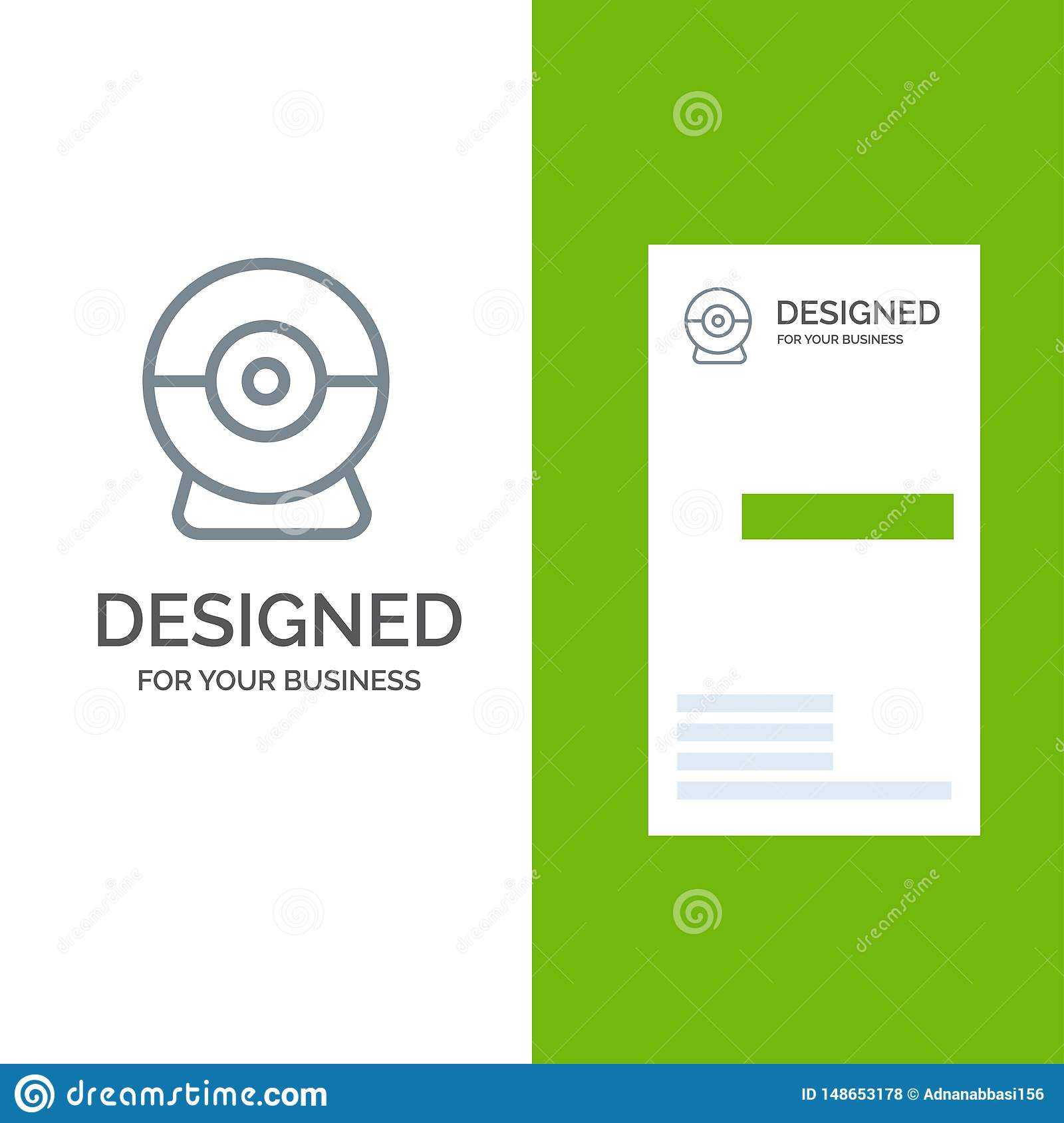 Camera, Webcam, Security Grey Logo Design And Business Card Pertaining To Social Security Card Template Free