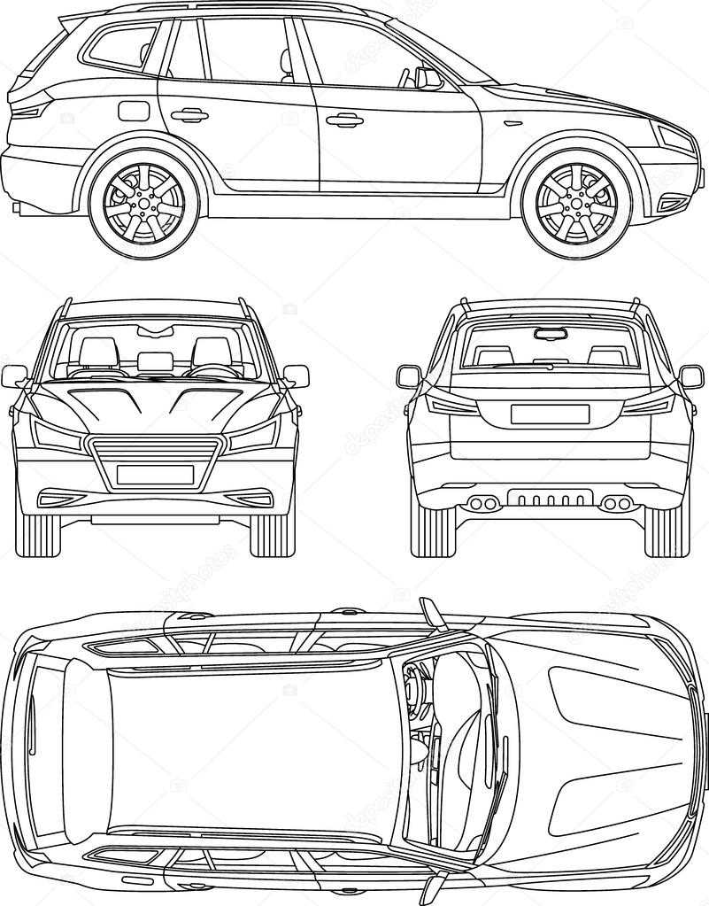 Car Suv, 4X4, Line Draw, Rent Damage, Condition Report Form Throughout Truck Condition Report Template