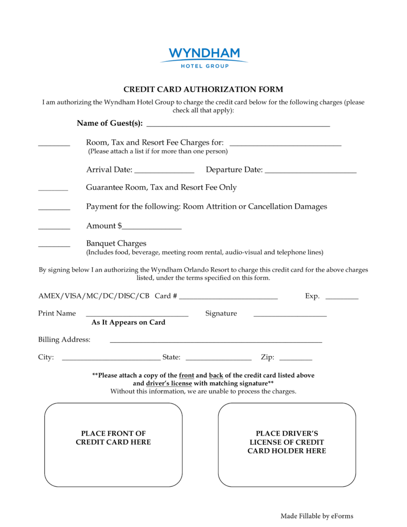 Card Authorization Form – Zohre.horizonconsulting.co With Regard To Hotel Credit Card Authorization Form Template