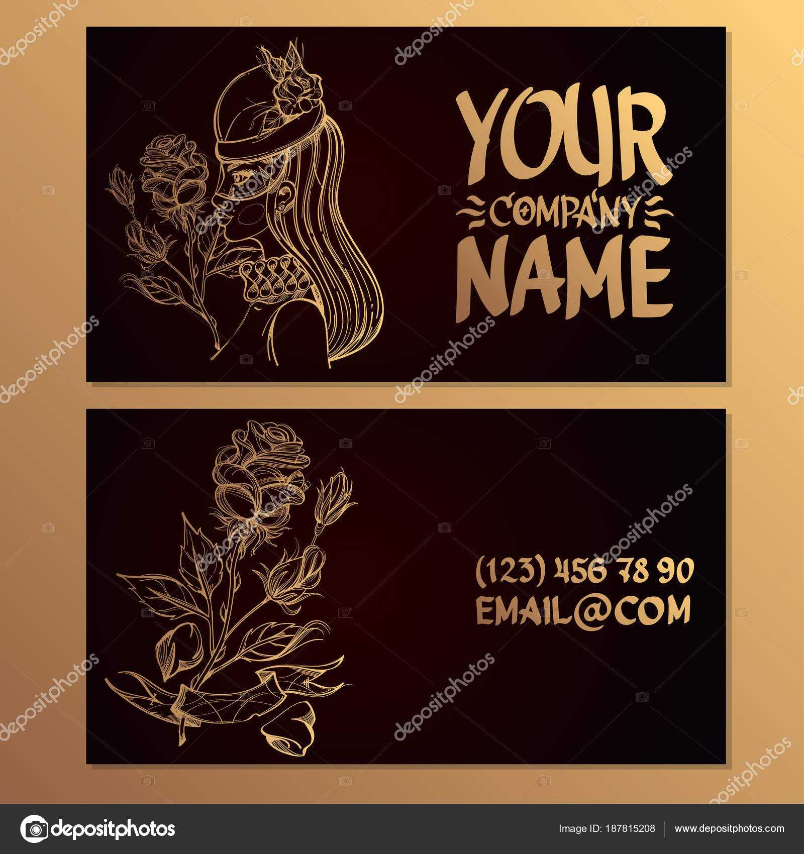Cards Image Woman Rose Templates Creating Business Cards Within Advertising Cards Templates