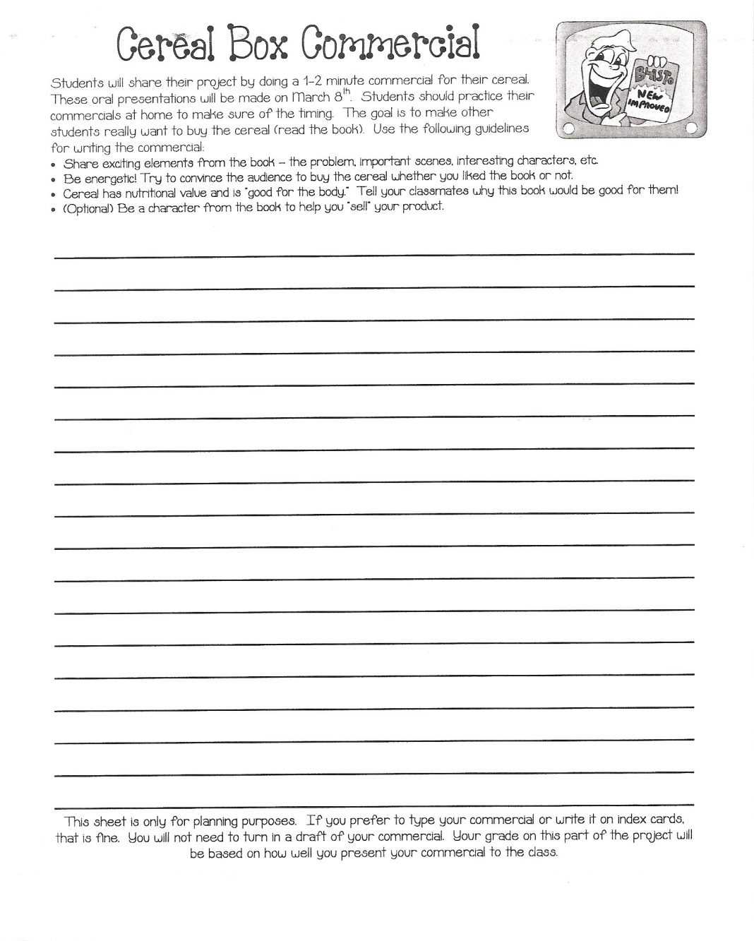 Cereal Box Book Report Samples Bg1 Template Free Format Regarding Cereal Box Book Report Template