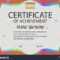 Certificate Achievement Reward Winning Competition Award In Certificate Of Attainment Template