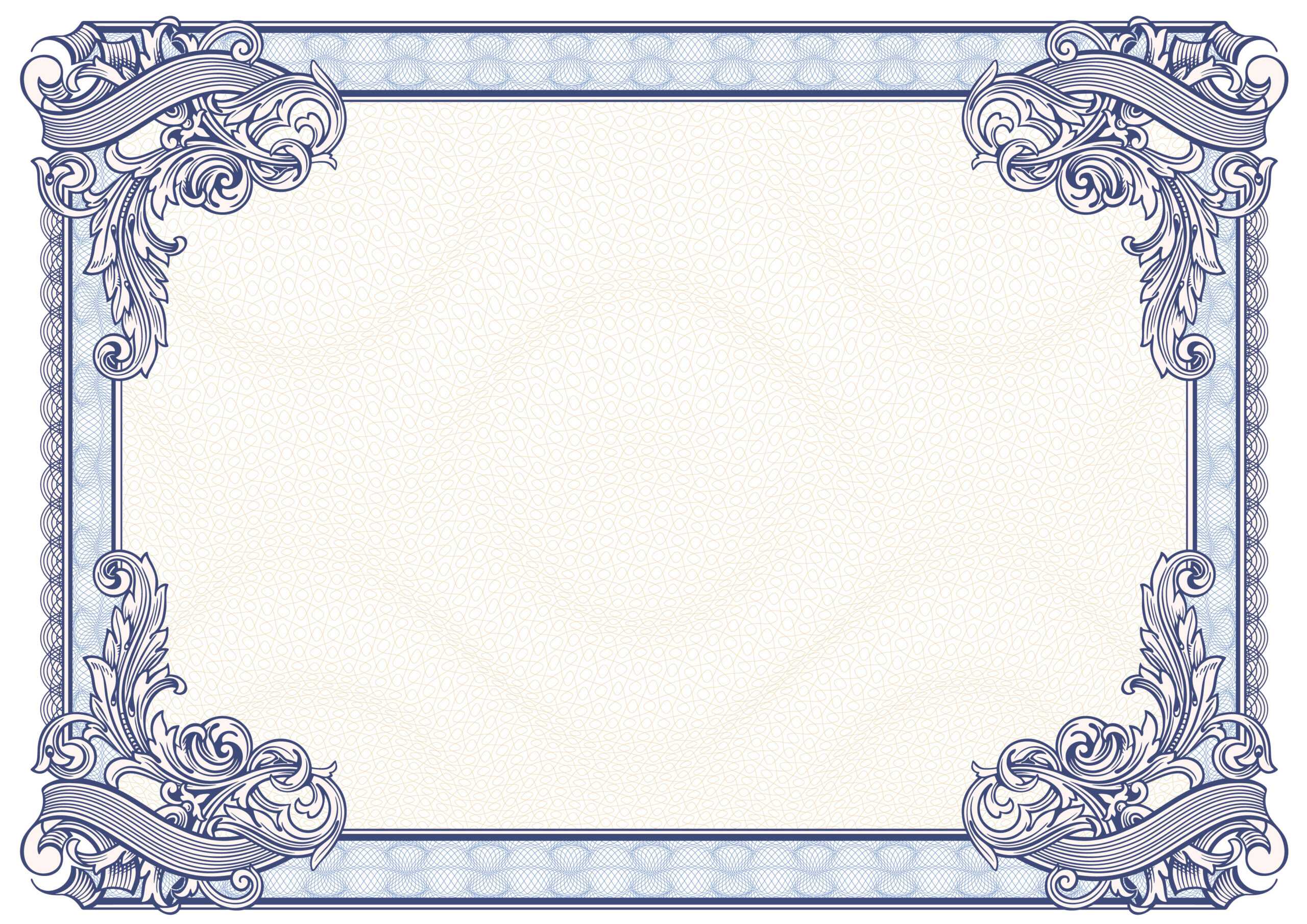 Certificate Border Vector Free At Getdrawings | Free For For Award Certificate Border Template