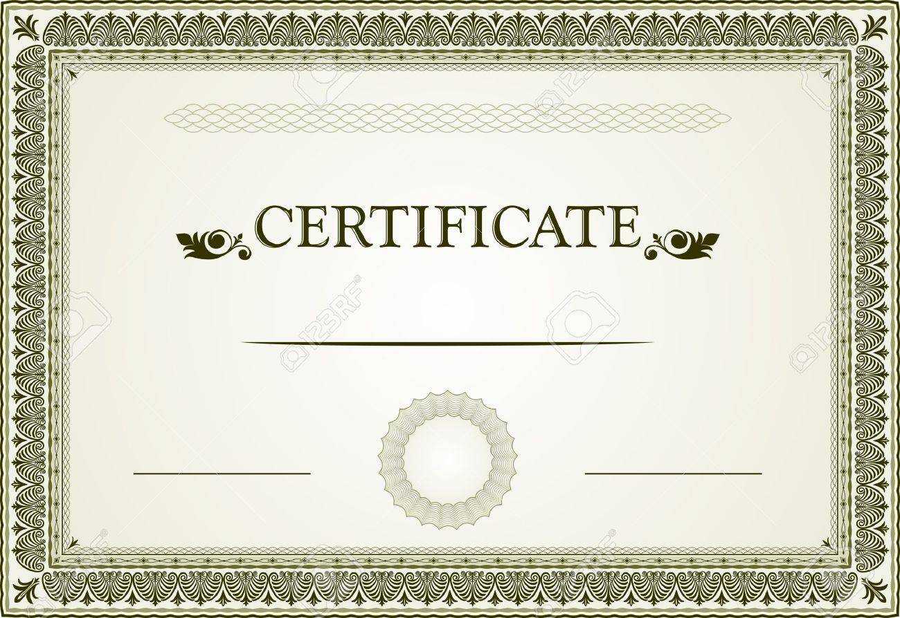 Certificate Borders And Template Intended For Free Printable Certificate Border Templates