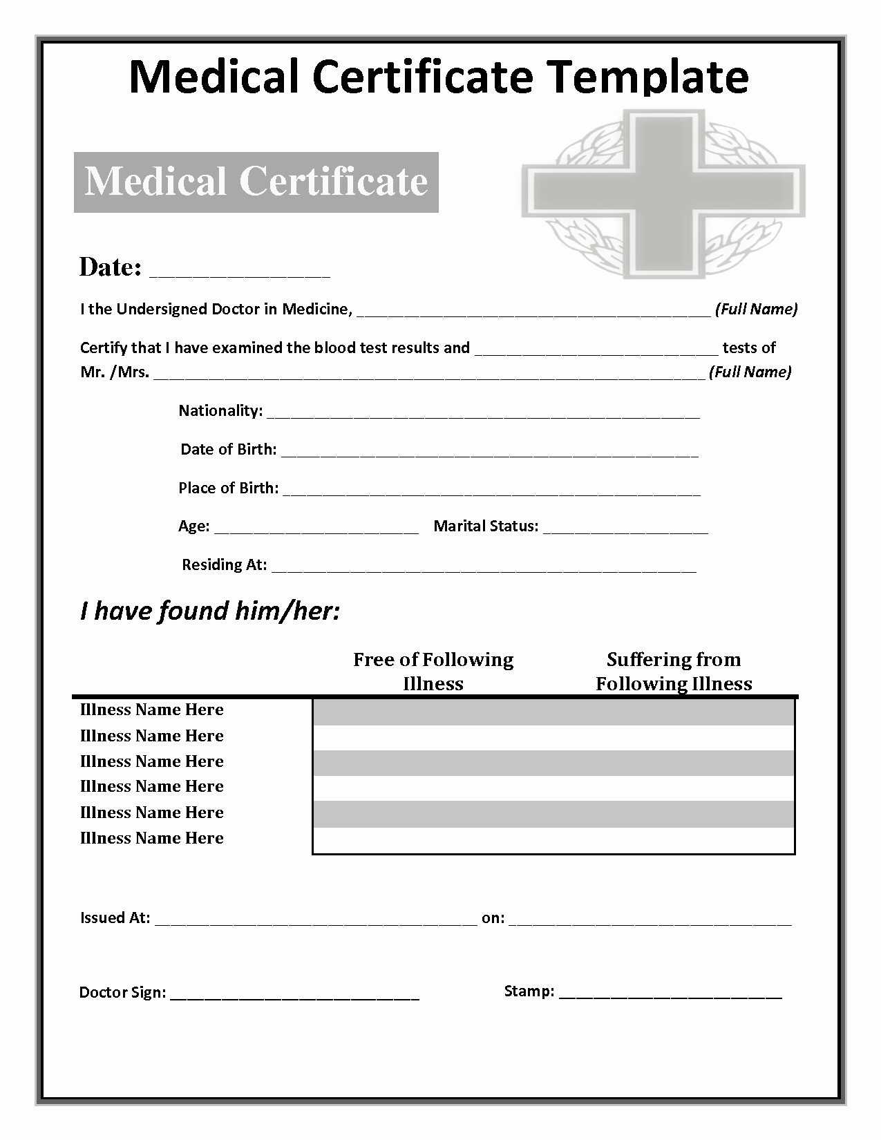 Certificate Clipart Medical Certificate, Certificate Medical For Fake Medical Certificate Template Download