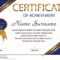 Certificate Of Achievement Or Diploma. Elegant Light throughout Certificate Of Attainment Template