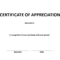 Certificate Of Appreciation Word Example | Templates At Inside Certificate Of Appearance Template