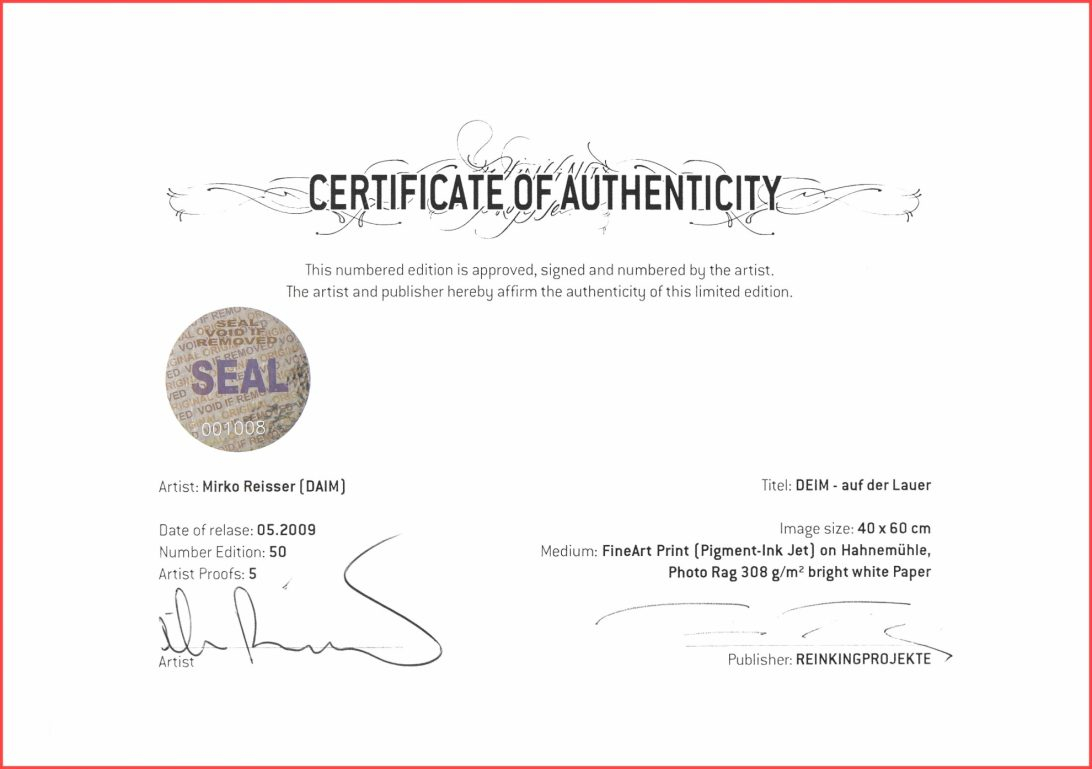 Certificate Of Authenticity Template Photoshop Fine Art Free Within Photography Certificate Of Authenticity Template