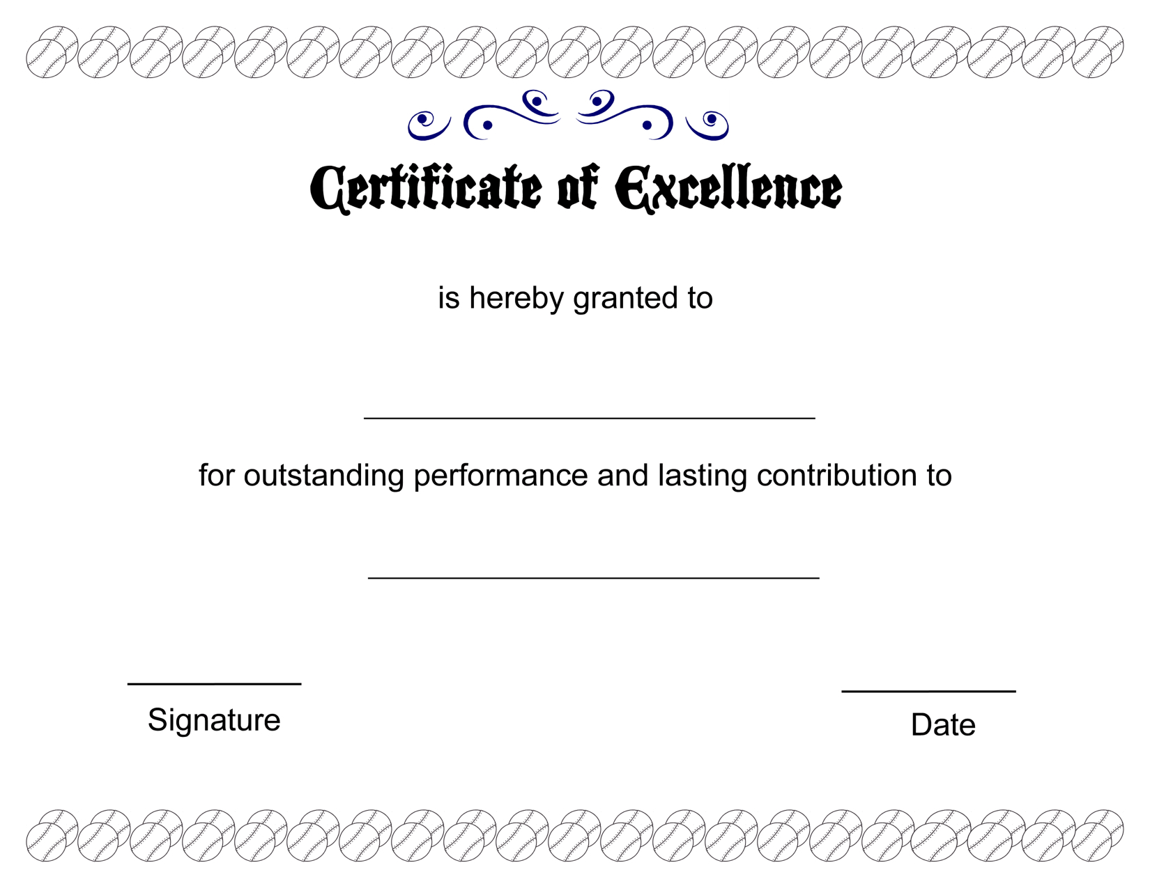 Certificate Of Excellence Template. Free Certificate Of In Certificate Of Excellence Template Free Download