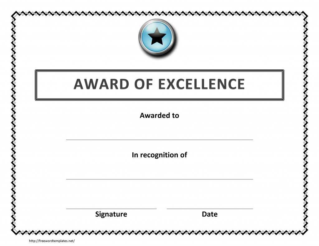 Certificate Of Excellence Template Word ] – Certificate Of Pertaining To Microsoft Word Certificate Templates