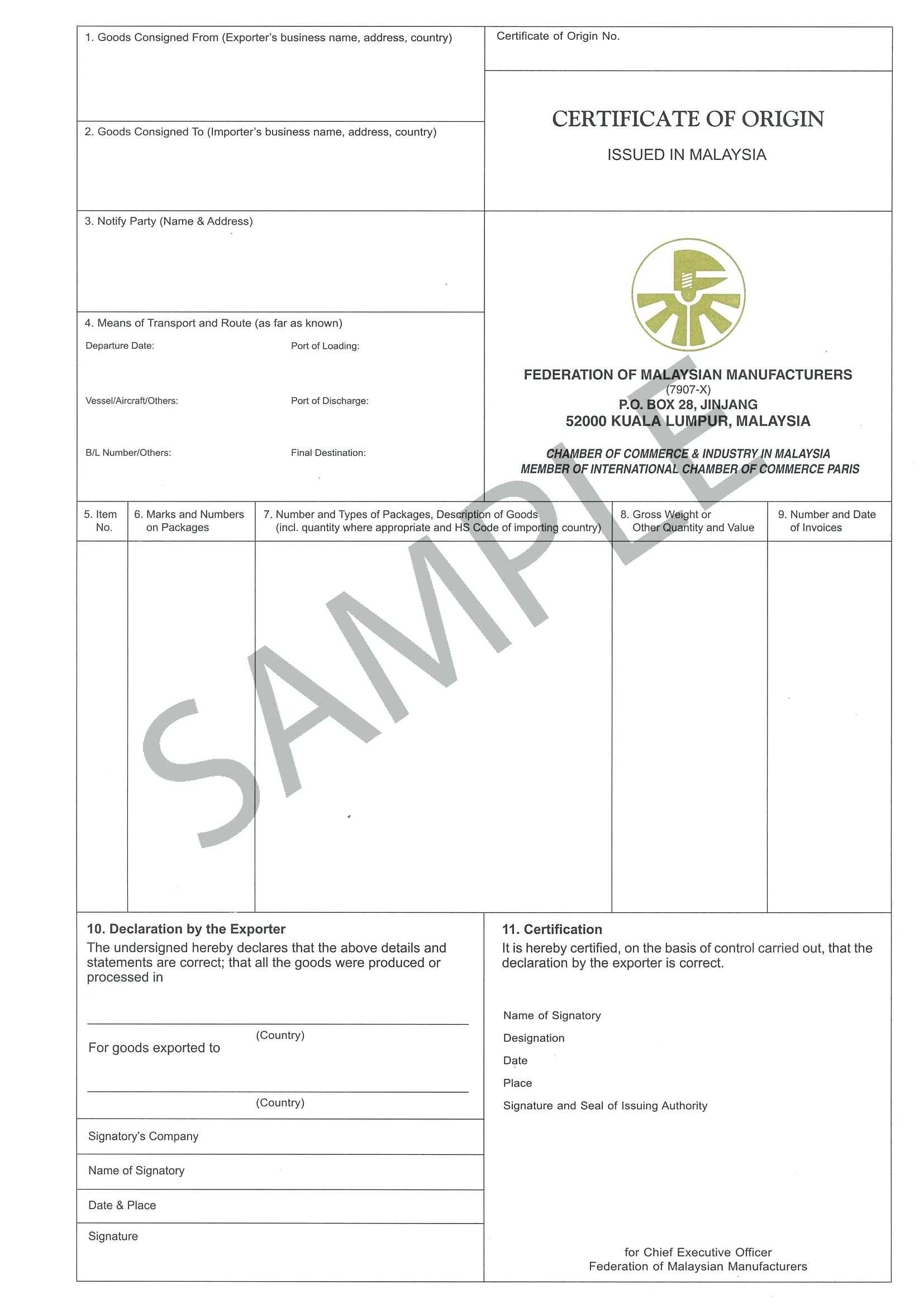 Certificate Of Manufacture Template – Zohre.horizonconsulting.co For Certificate Of Manufacture Template