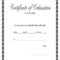 Certificate Of Ordination Template – Zohre.horizonconsulting.co For Certificate Of Ordination Template
