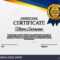 Certificate Template Background. Award Diploma Design Blank Pertaining To Professional Award Certificate Template