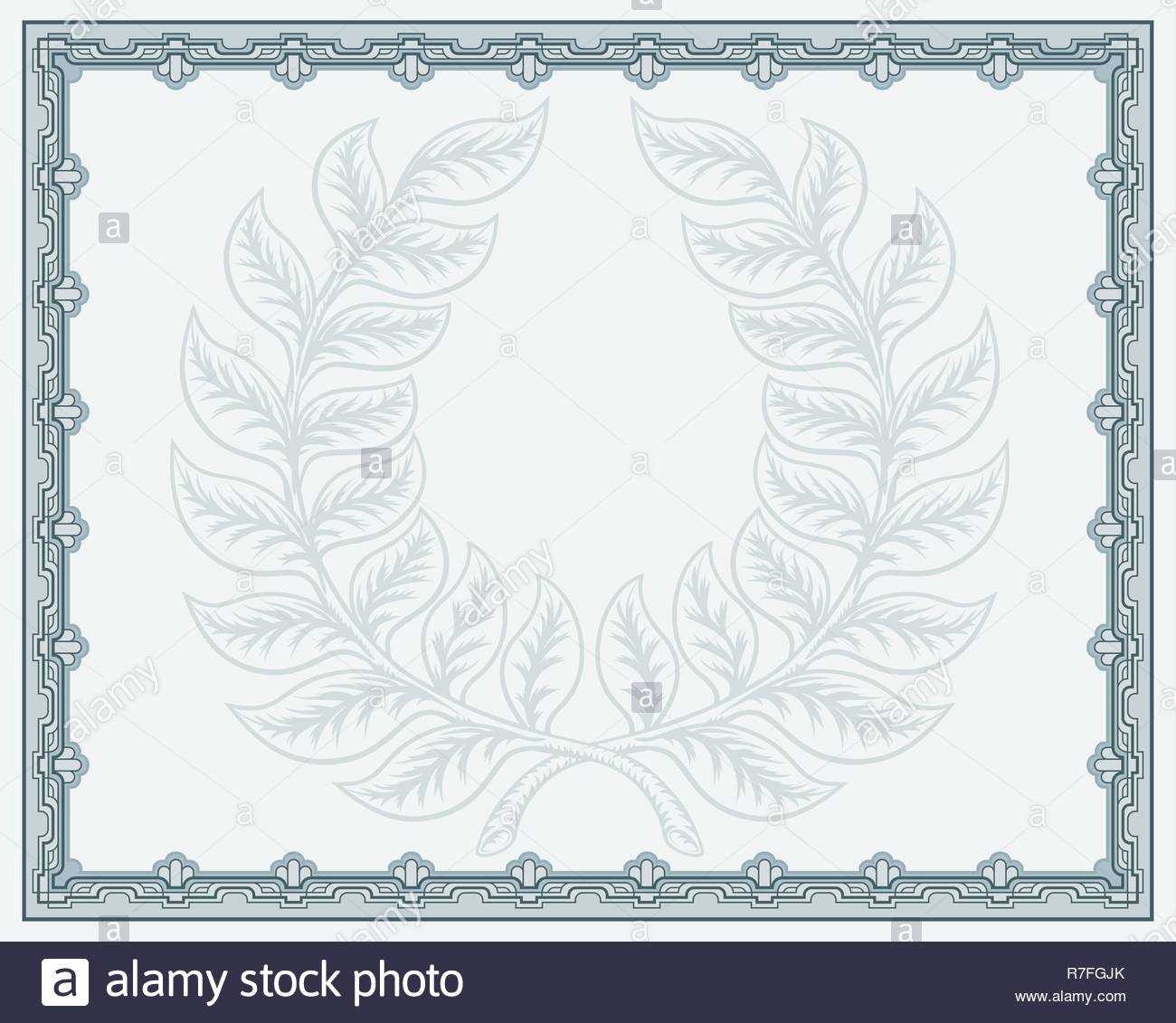 Certificate Template Diploma Background Stock Vector Art In Qualification Certificate Template