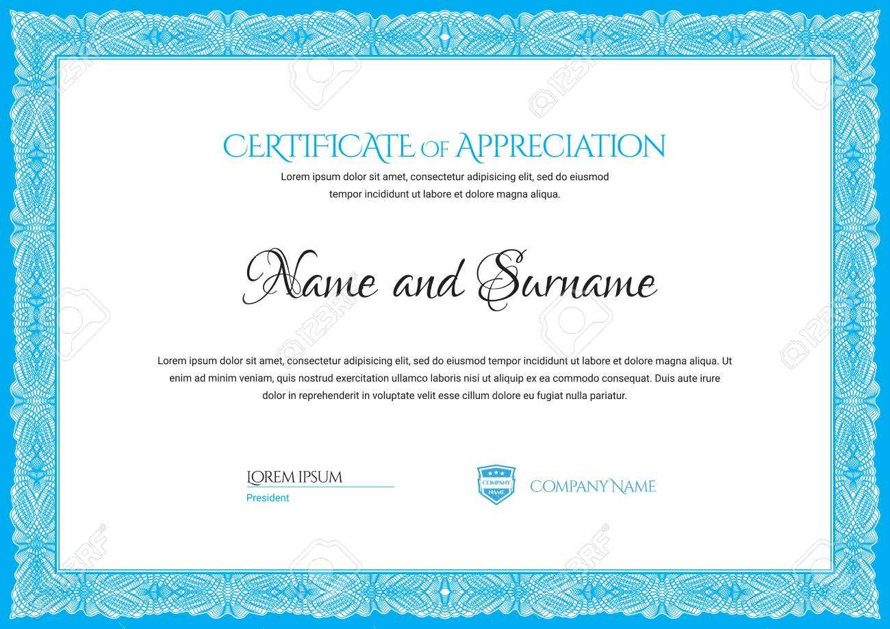 Certificate Template. Diploma Of Modern Design Or Gift Certificate Pertaining To Company Gift Certificate Template