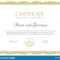Certificate Template. Diploma Of Modern Design Or Gift Regarding Graduation Gift Certificate Template Free