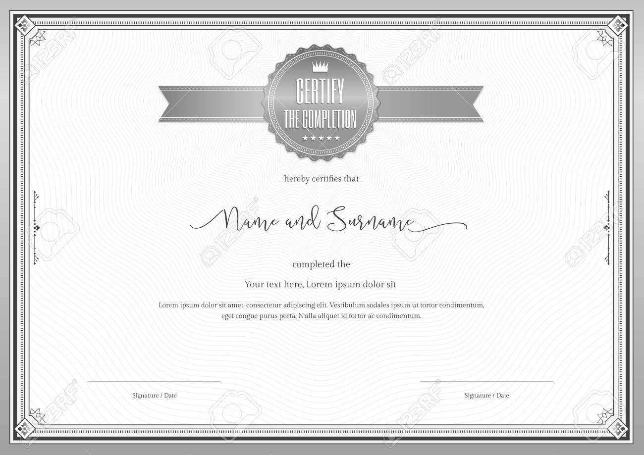 Certificate Template For Achievement, Appreciation Or Completion.. In Commemorative Certificate Template