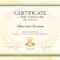 Certificate Template In Tennis Sport Theme With Gold Border Frame,.. Within Tennis Certificate Template Free
