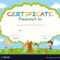 Certificate Template With Kids Planting Trees For Free Kids Certificate Templates