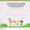 Certificate Template With Kids Walking In The Park Stock Throughout Walking Certificate Templates