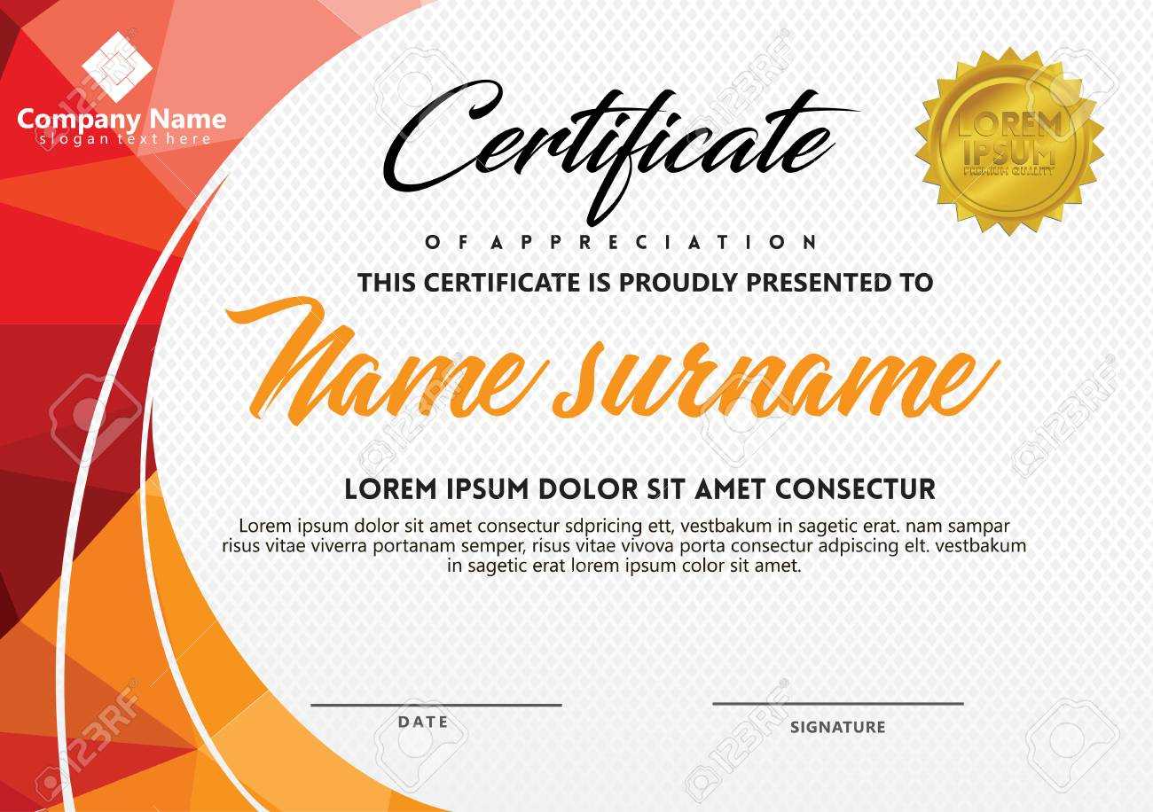 Certificate Template With Polygonal Style And Modern Pattern.. Regarding Workshop Certificate Template