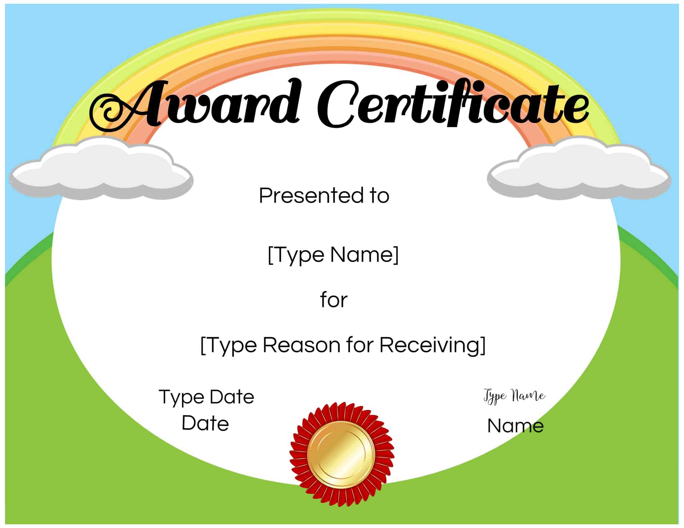 Certificates For Kids Intended For Tennis Certificate Template Free