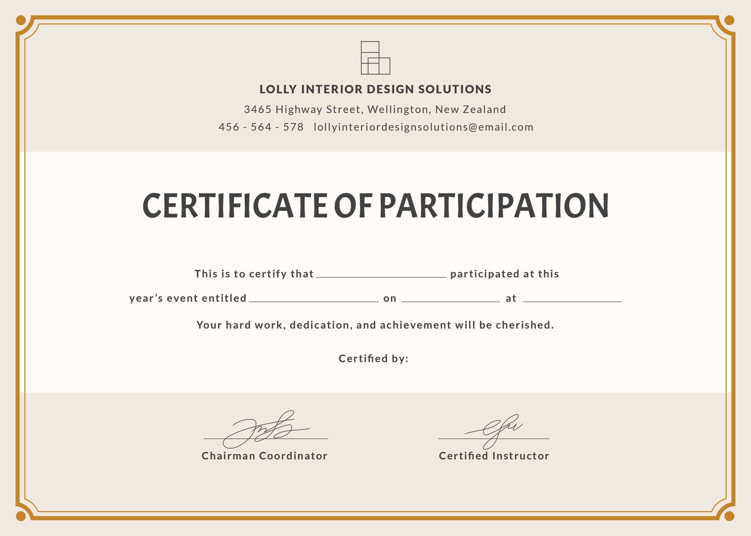 Certification Of Participation – Zohre.horizonconsulting.co Intended For Hayes Certificate Templates