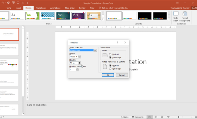 Change The Size Of Slides In Powerpoint - Instructions with regard to Powerpoint Presentation Template Size