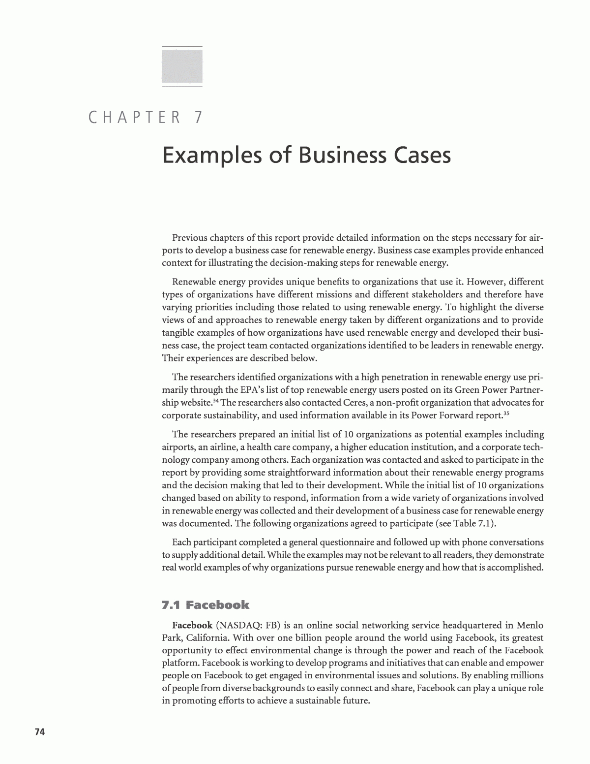 Chapter 7 – Examples Of Business Cases | Developing A With Regard To Section 7 Report Template