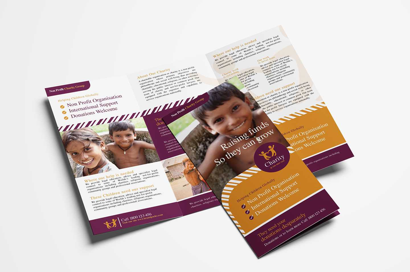 Charity Tri Fold Brochure Template – Psd, Ai & Vector Intended For Welcome Brochure Template