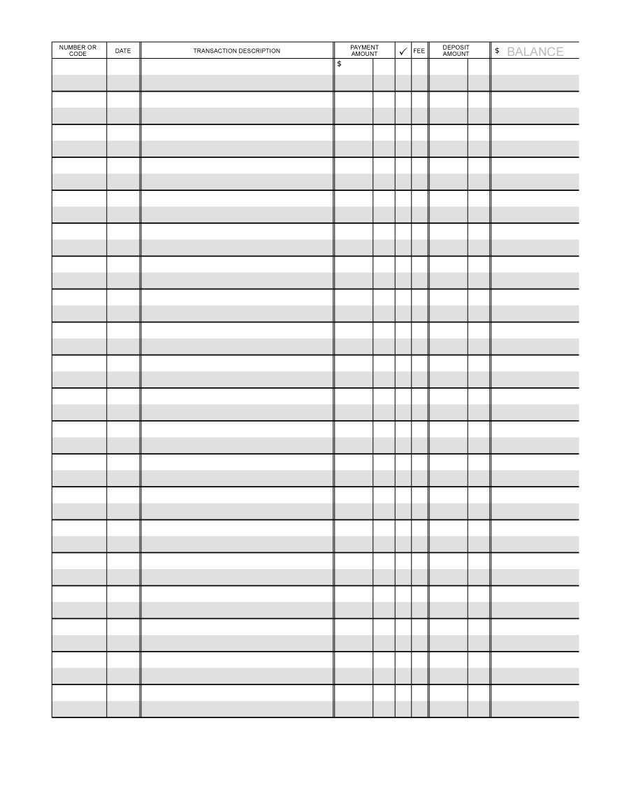 Checking Ledger – Zohre.horizonconsulting.co In Blank Ledger Template