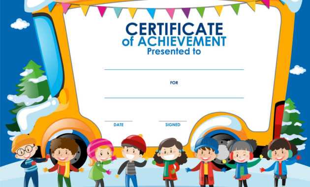 Children Certificate Templates - Mahre.horizonconsulting.co regarding Certificate Of Achievement Template For Kids