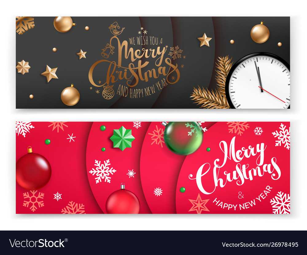 Christmas Banners Template Merry Christmas And With Regard To Merry Christmas Banner Template