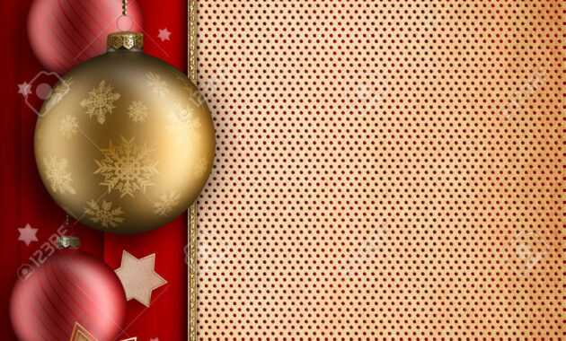 Christmas Card Template - Baulbles, Stars And Blank Space For.. intended for Blank Christmas Card Templates Free